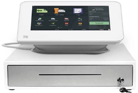 clover mini POS with cash drawer